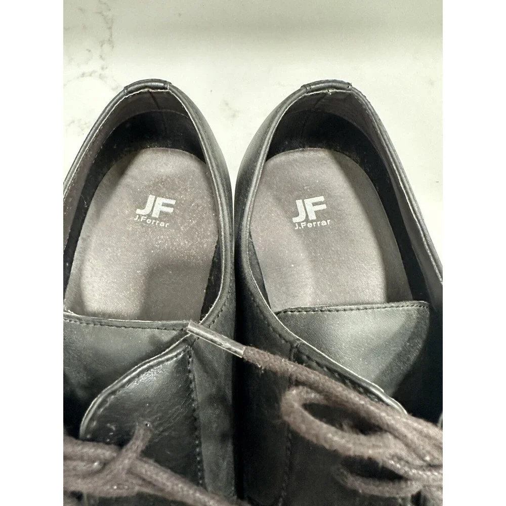 JF J.Ferrar Mens Marcus Lace-Up Oxford Black Casual Dress Shoe - US Mens Size 11